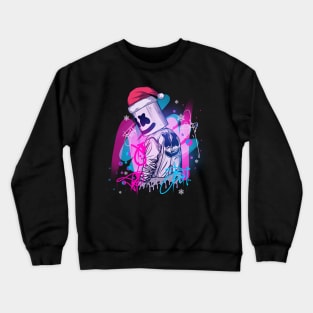 Marshmello graffiti christmas Crewneck Sweatshirt